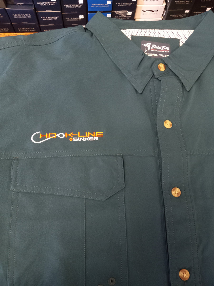 Bimini Bay Outfitters Button Down Shirt w/ HLS Logo – Hook, Line