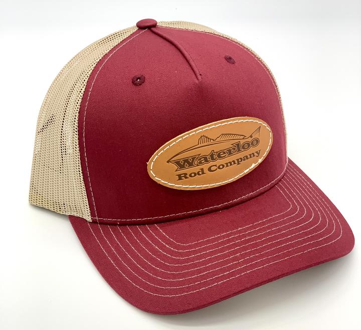 Waterloo Cardinal and Tan Cap - Leather Redfish Patch – Hook, Line
