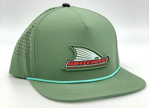 Waterloo Staunch Moss Green w/Blue Rope Cap - Tails Up Logo